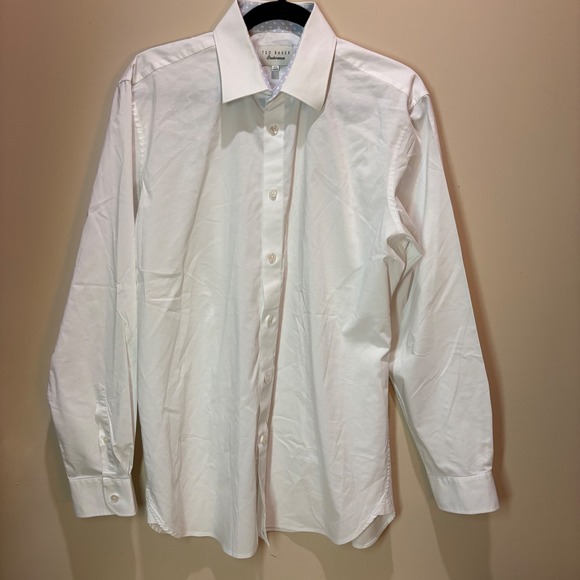 Ted Baker Other - Ted Baker Endurance Mens White Dress Shirt 16.5 34/35 Long Sleeve Button Down